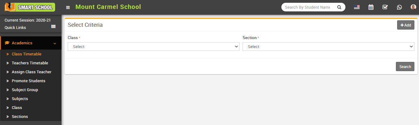 Add class timetable image