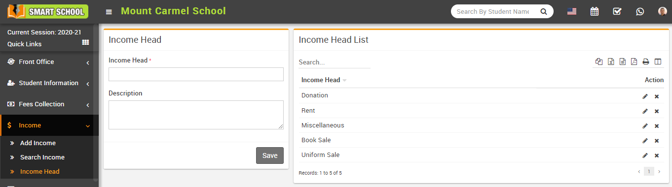 Add income head image