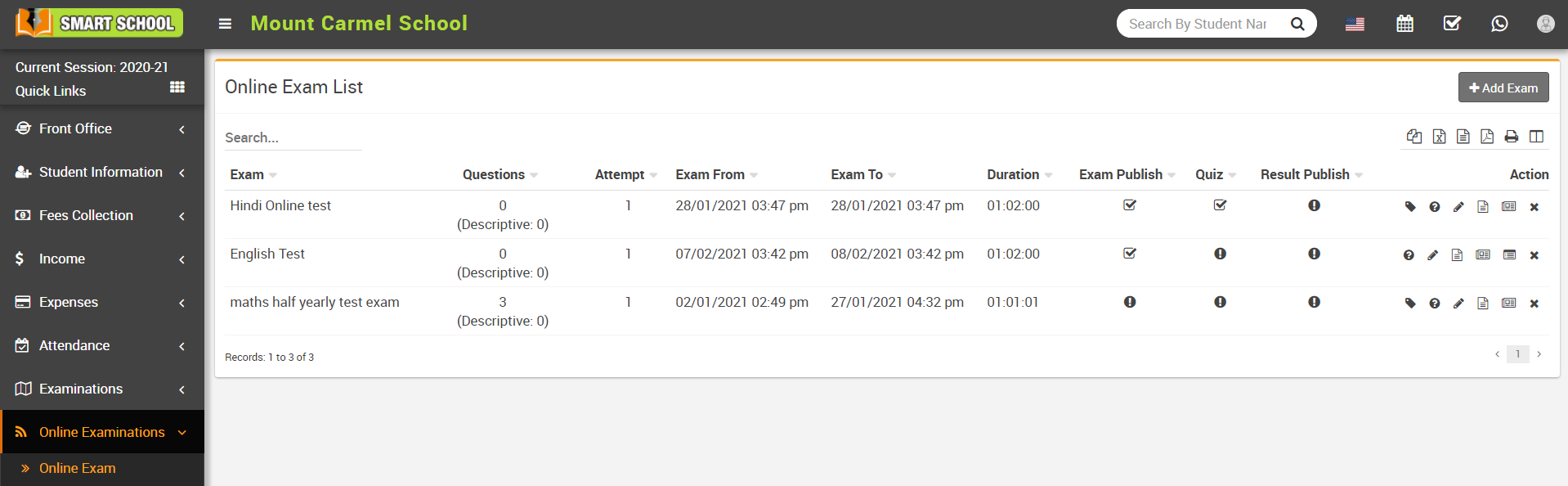 about online exam image